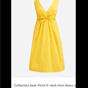 J. Crew Yellow V-Neck Sleeveless Sundress